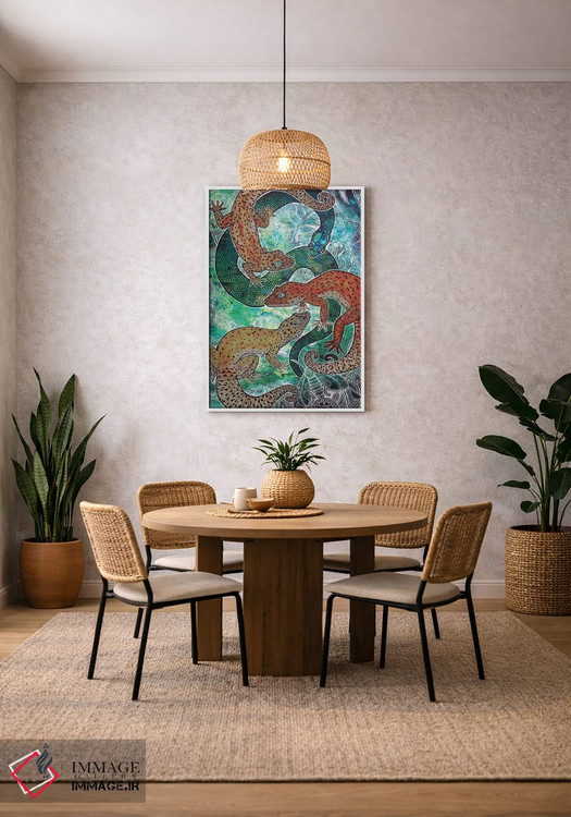 تابلو دکوراتیو هم گرایی اثر لینت شلی - D3W