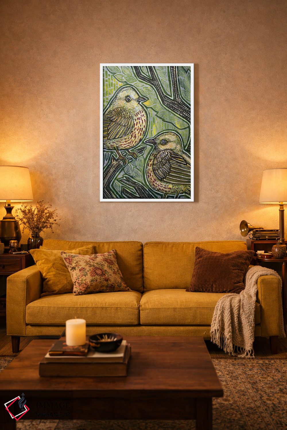 تابلو دکوراتیو دوئت اثر لینت شلی - D3W