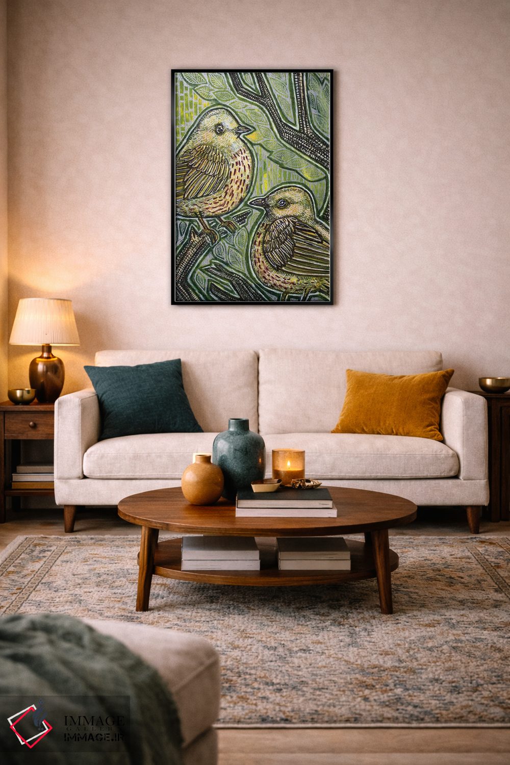 تابلو دکوراتیو دوئت اثر لینت شلی - D6B