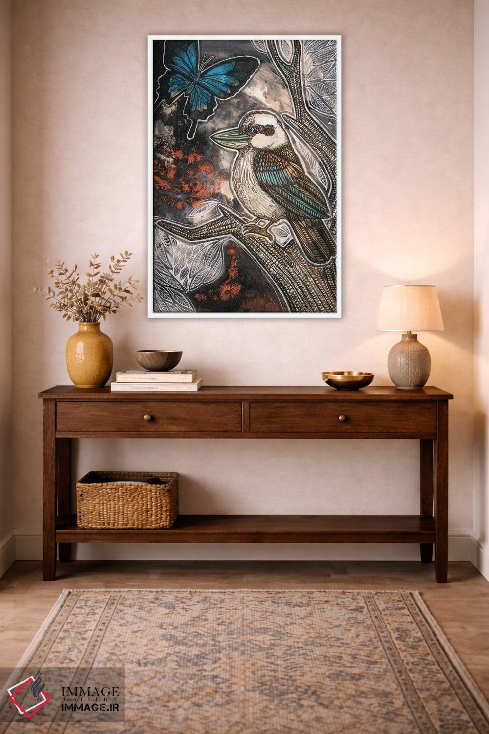 تابلو دکوراتیو گریه کن، کوکابورا اثر لینت شلی - D1W