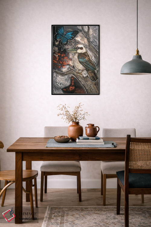 تابلو دکوراتیو گریه کن، کوکابورا اثر لینت شلی - D6B