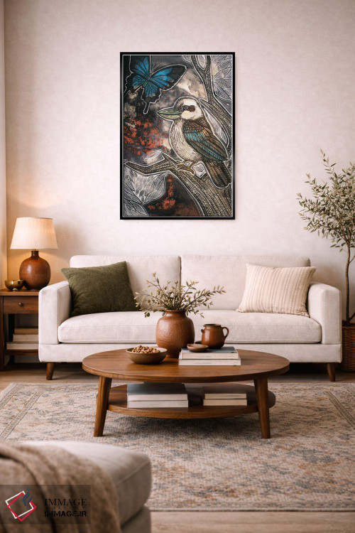 تابلو دکوراتیو گریه کن، کوکابورا اثر لینت شلی - D5B