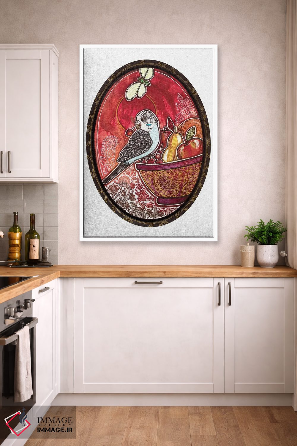 تابلو دکوراتیو چیدن گیلاس اثر لینت شلی - D4W