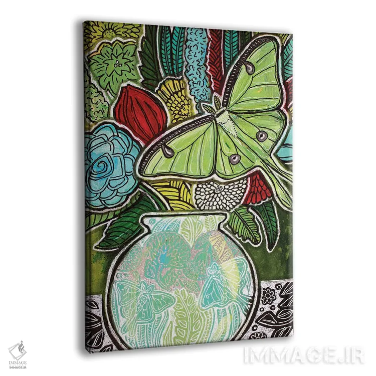 تابلو دکوراتیو شکوفه های لونا اثر لینت شلی - نمای پرسپکتیو محصول