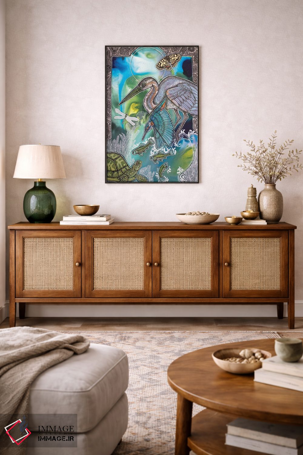 تابلو دکوراتیو شیرجه اثر لینت شلی - D4B