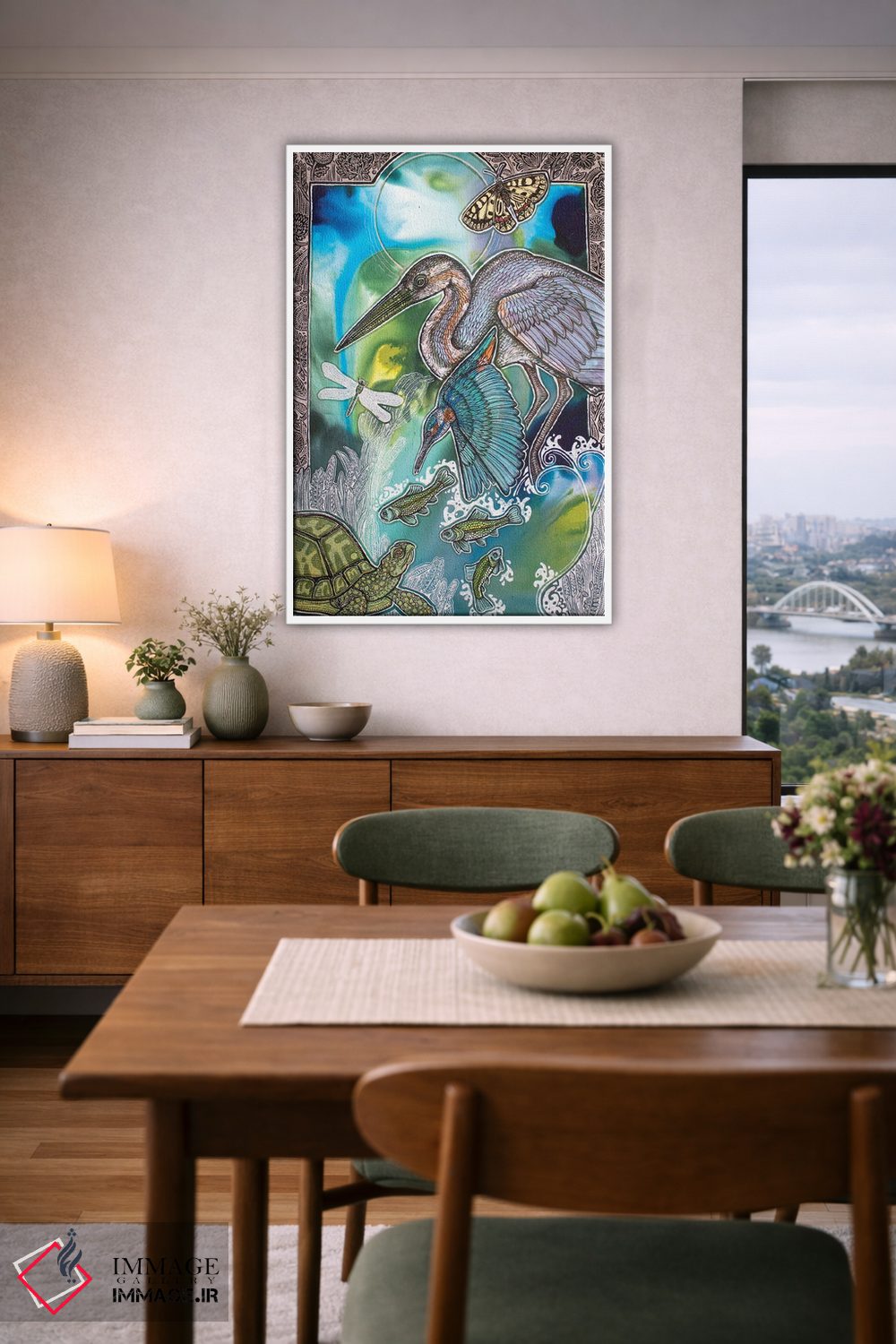 تابلو دکوراتیو شیرجه اثر لینت شلی - D6W