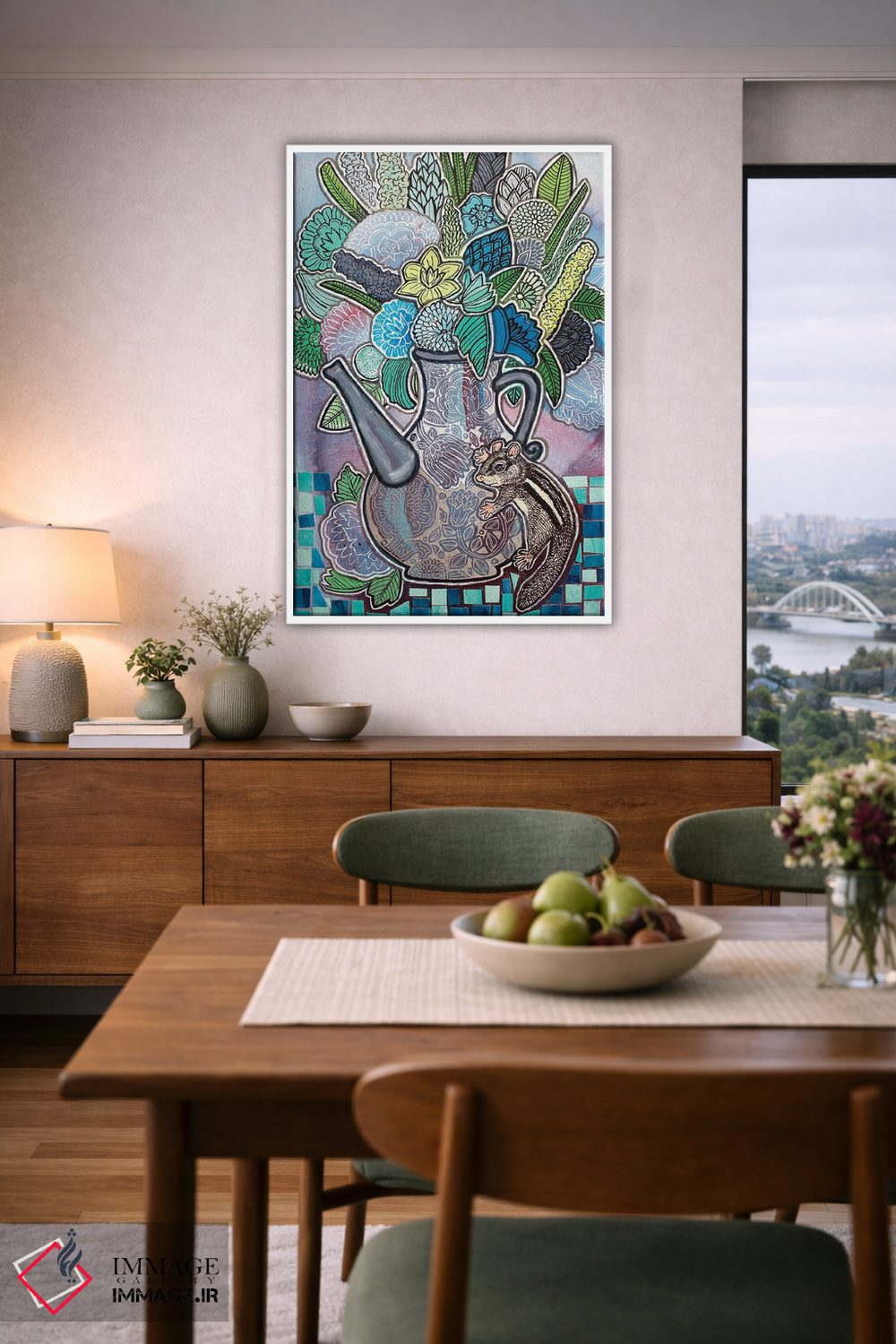 تابلو دکوراتیو زمان چای اثر لینت شلی - D5W