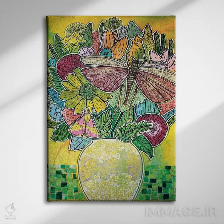 تابلو دکوراتیو برکت تابستانی اثر لینت شلی - نمای روبهرو روی دیوار