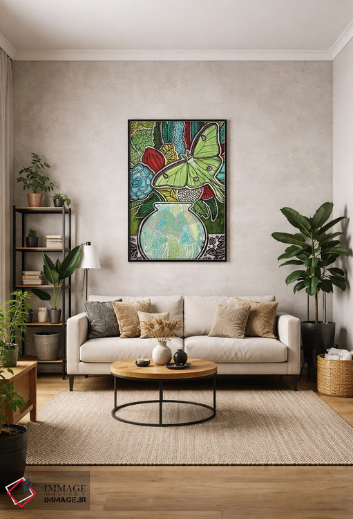 تابلو دکوراتیو شکوفه های لونا اثر لینت شلی - D2B