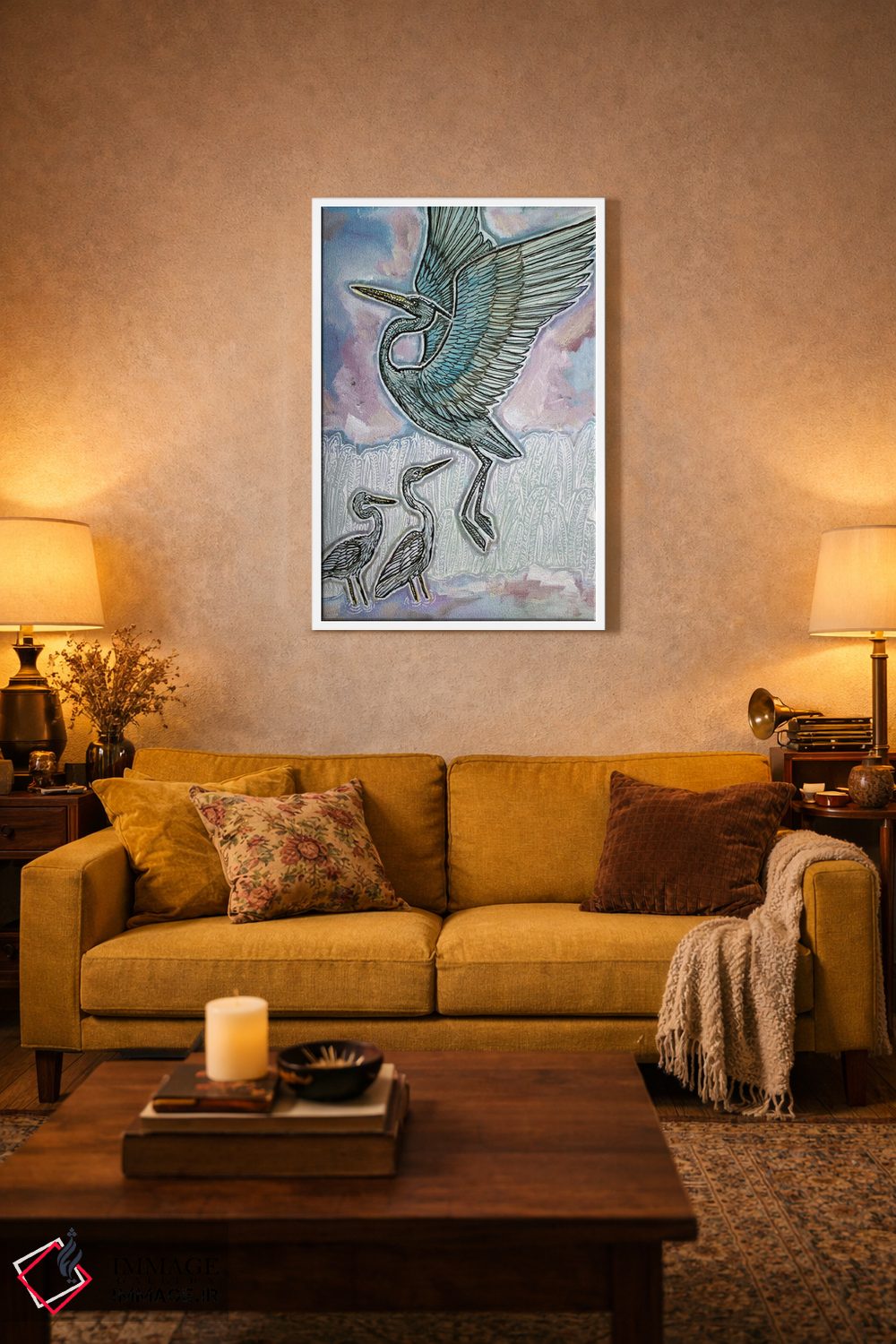 تابلو دکوراتیو به بالا و دوردست اثر لینت شلی - D2W