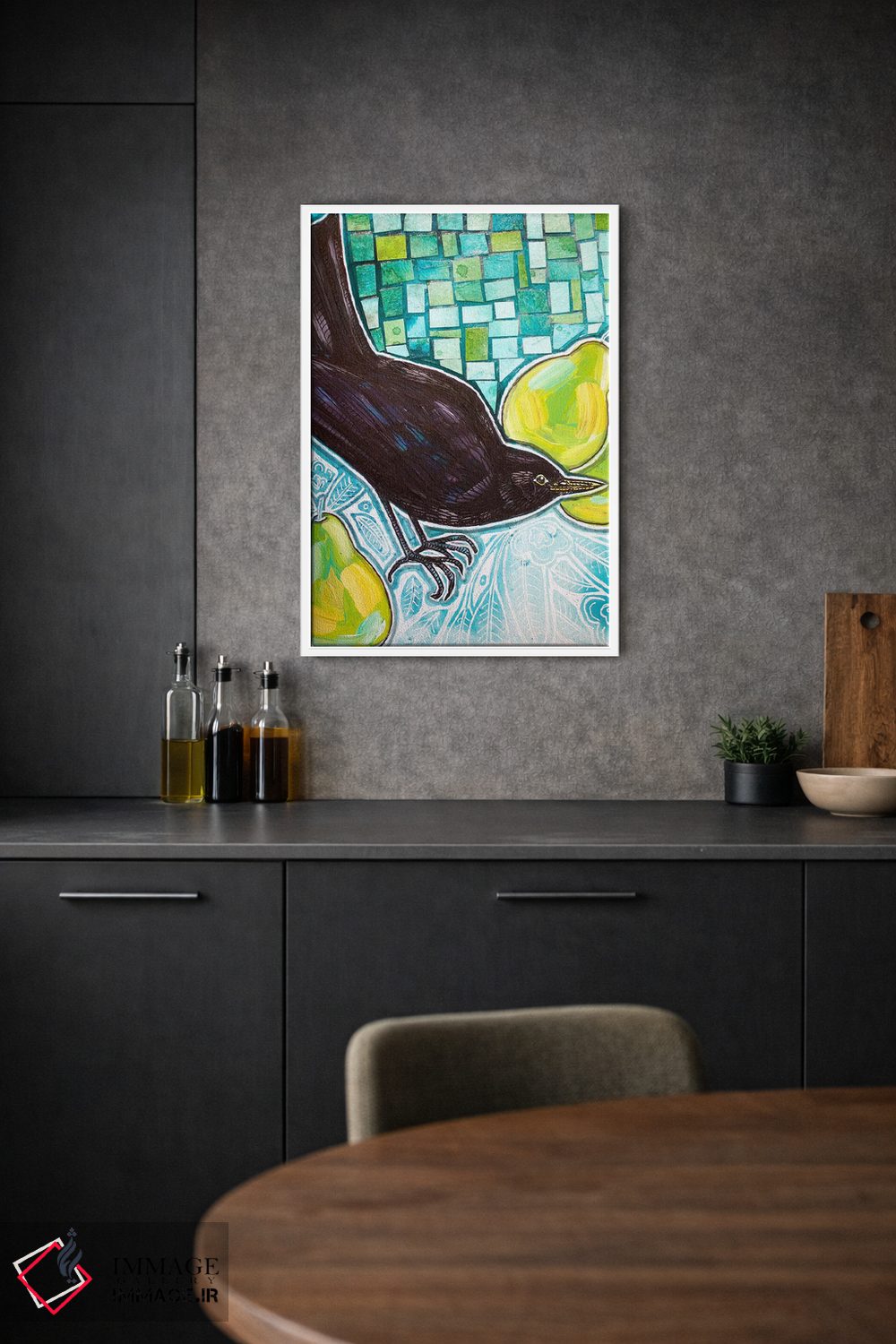 تابلو دکوراتیو گلابی شیرین اثر لینت شلی - D1W