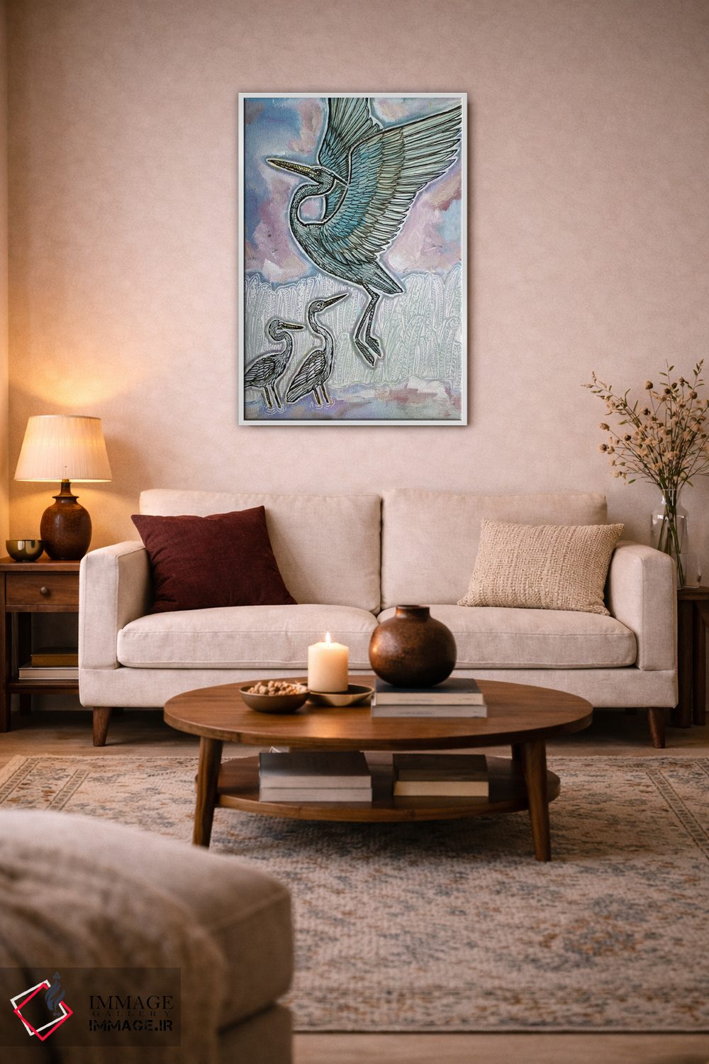 تابلو دکوراتیو به بالا و دوردست اثر لینت شلی - D3W