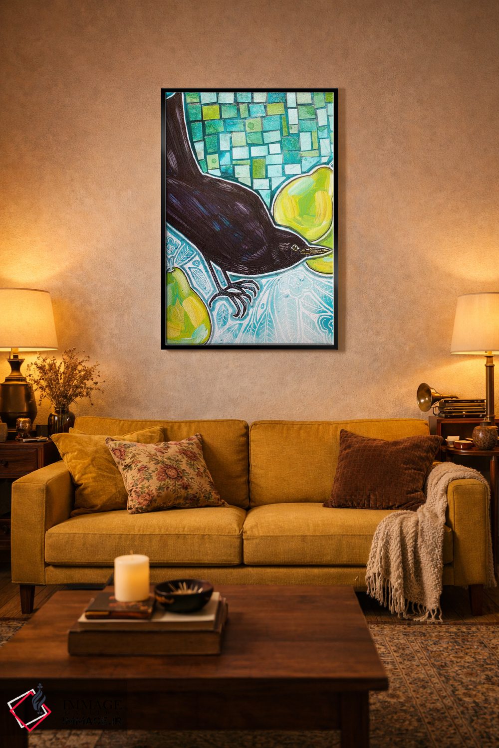 تابلو دکوراتیو گلابی شیرین اثر لینت شلی - D4B