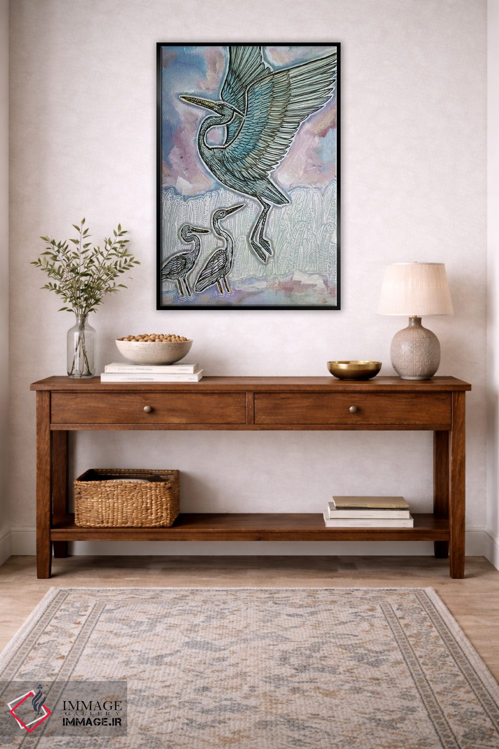 تابلو دکوراتیو به بالا و دوردست اثر لینت شلی - D5B