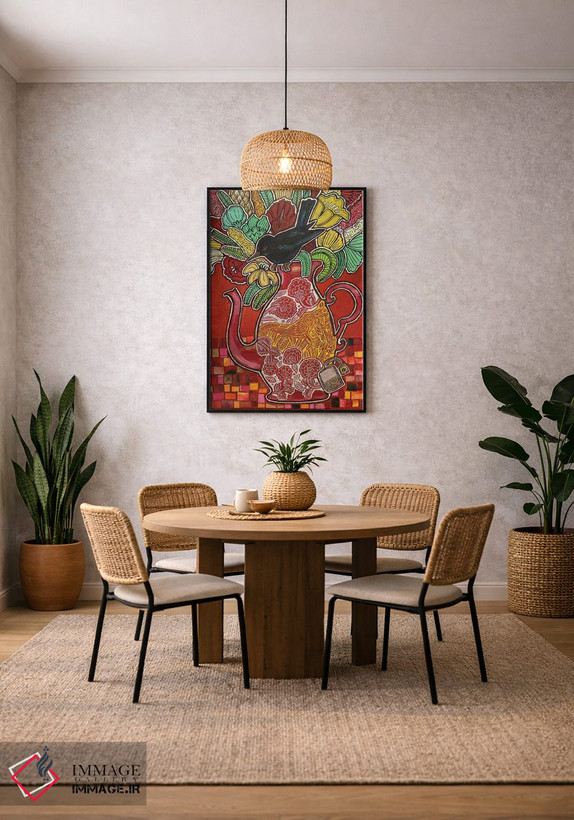 تابلو دکوراتیو چای سیاه اثر لینت شلی - D5B