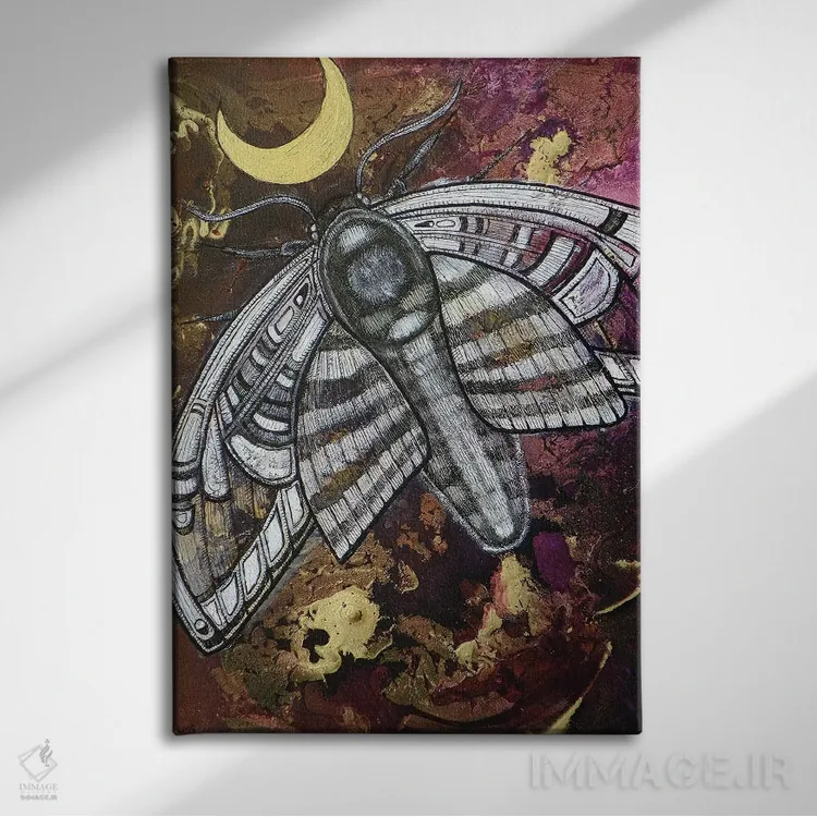 تابلو دکوراتیو پرواز شبانه اثر لینت شلی - نمای روبهرو روی دیوار