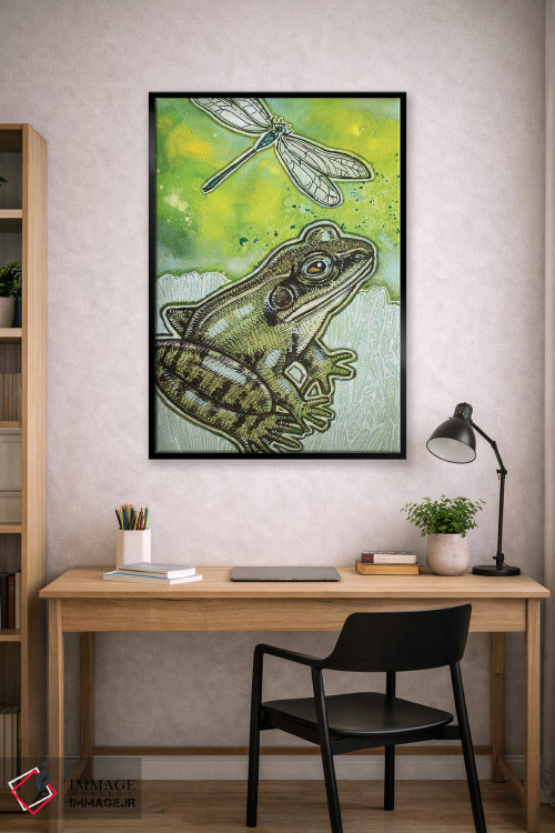 تابلو دکوراتیو کمی سبز اثر لینت شلی - D2B