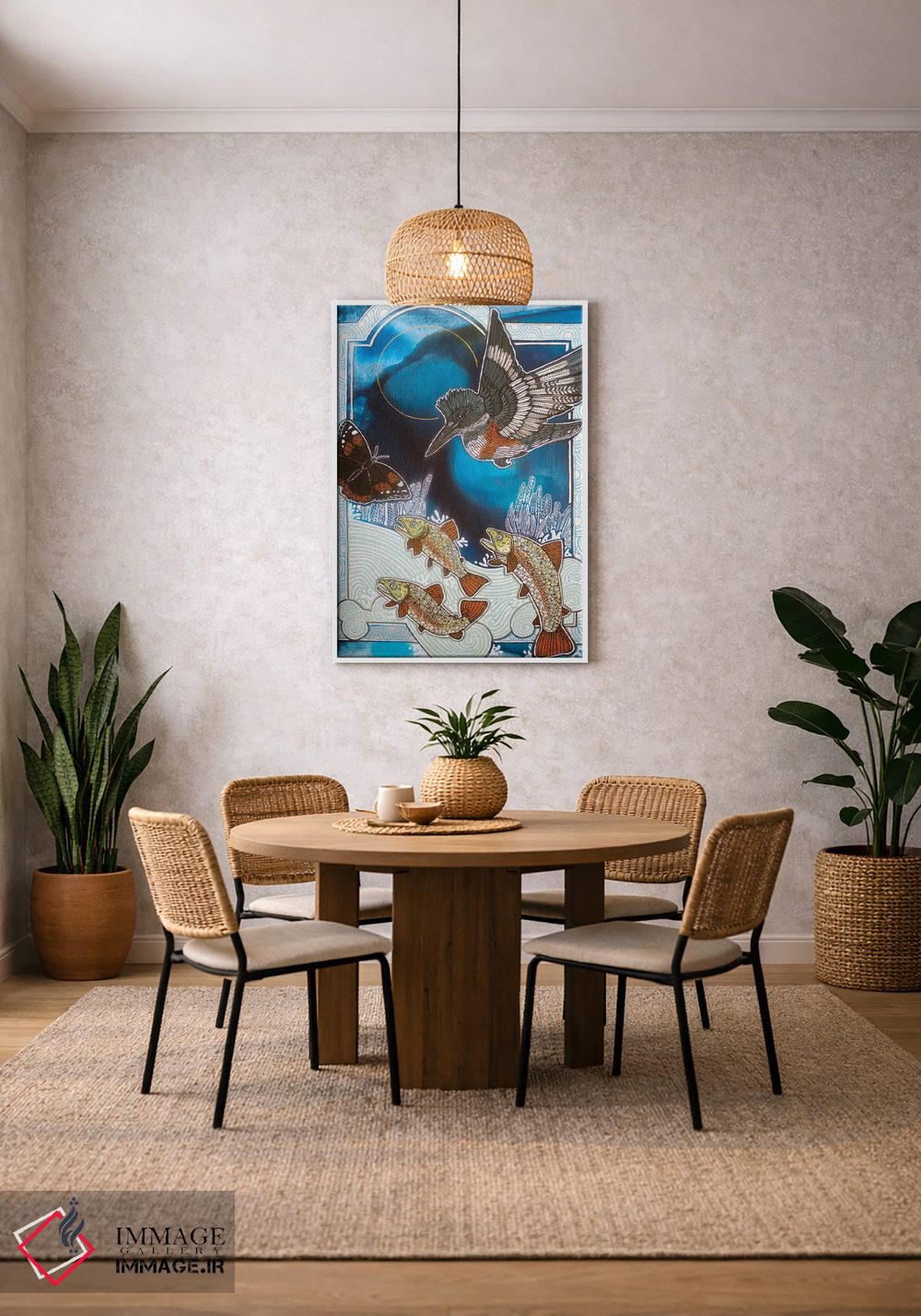 تابلو دکوراتیو بیرون از آبی عمیق اثر لینت شلی - D1W