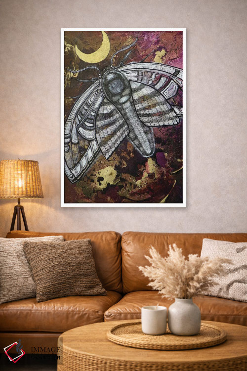 تابلو دکوراتیو پرواز شبانه اثر لینت شلی - D3W