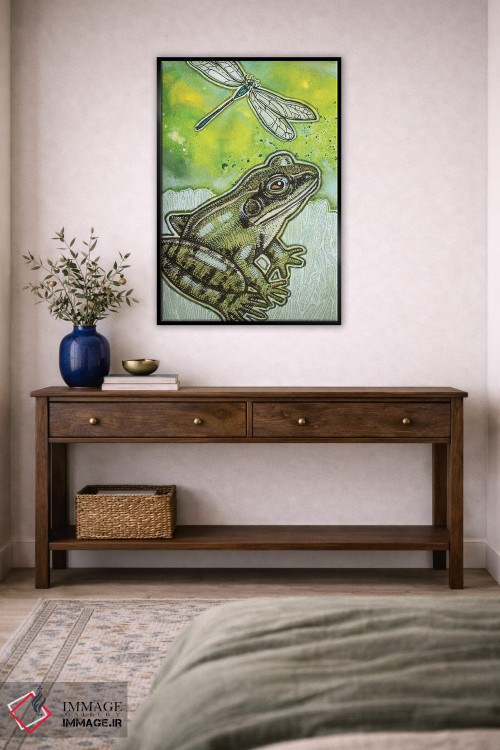 تابلو دکوراتیو کمی سبز اثر لینت شلی - D5B