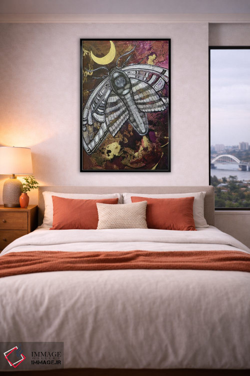 تابلو دکوراتیو پرواز شبانه اثر لینت شلی - D5B