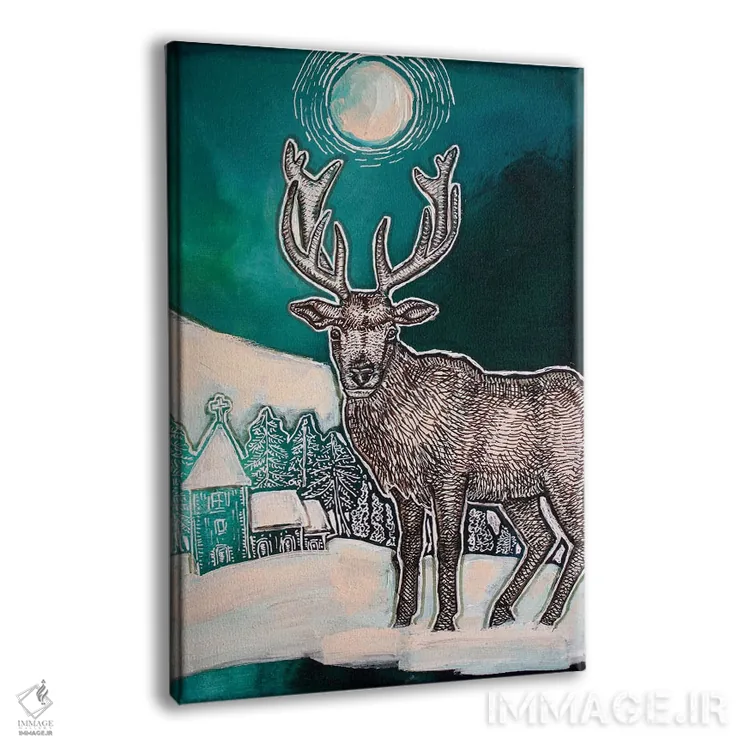 تابلو دکوراتیو زیر ماه انقلاب اثر لینت شلی - نمای پرسپکتیو محصول