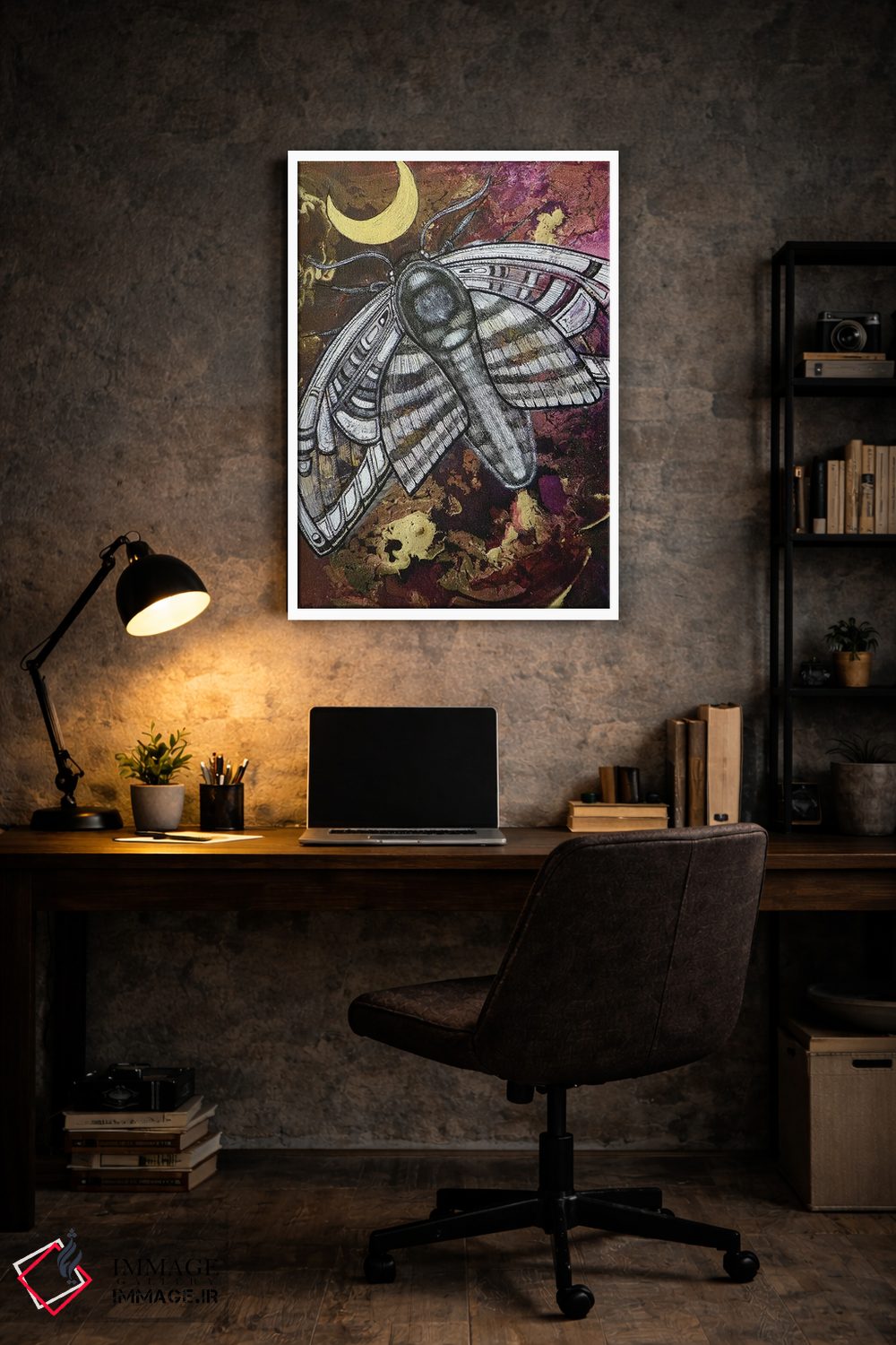 تابلو دکوراتیو پرواز شبانه اثر لینت شلی - D6W