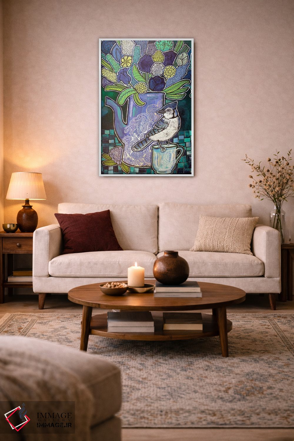 تابلو دکوراتیو قهوه صبحگاهی اثر لینت شلی - D1W