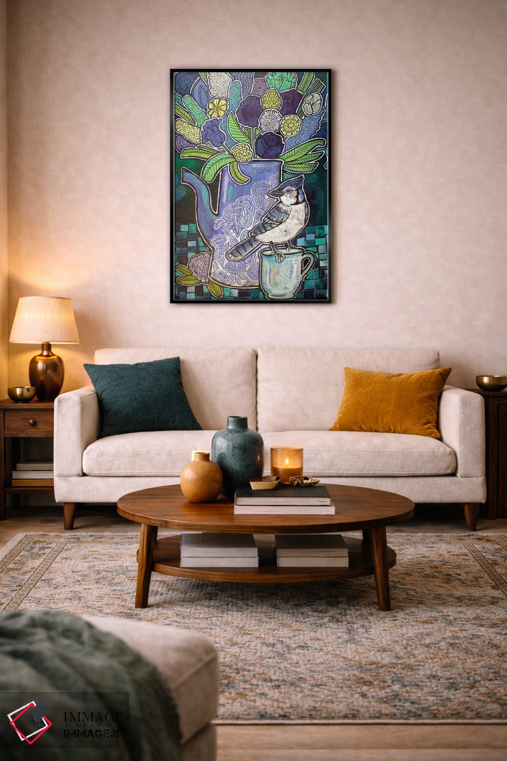 تابلو دکوراتیو قهوه صبحگاهی اثر لینت شلی - D5B