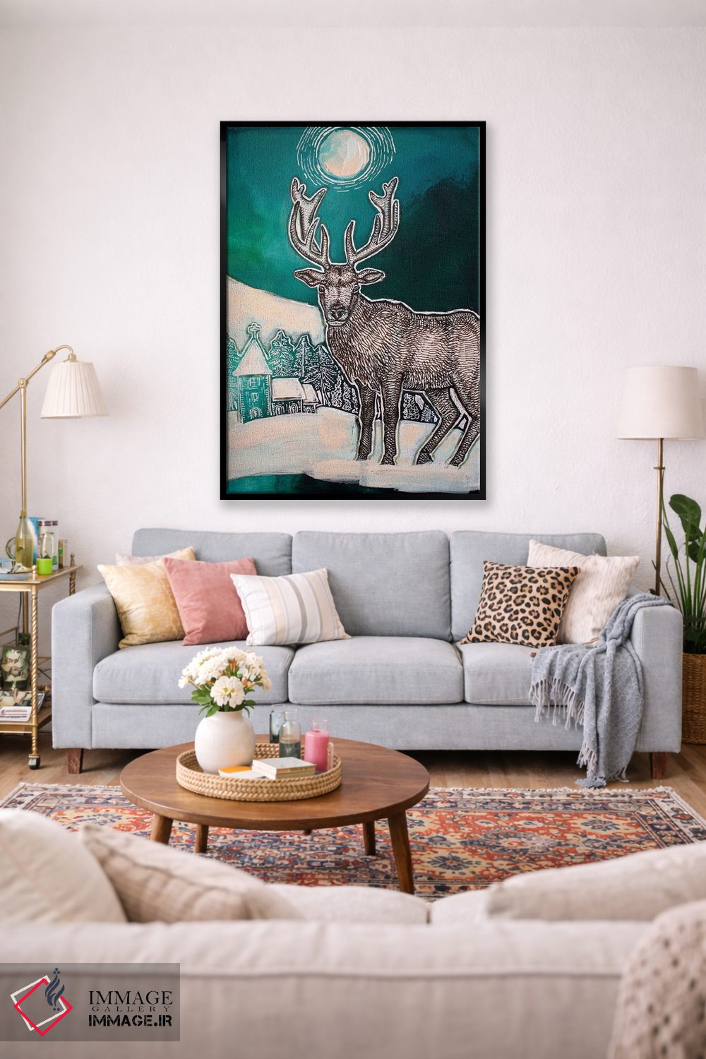 تابلو دکوراتیو زیر ماه انقلاب اثر لینت شلی - D2B