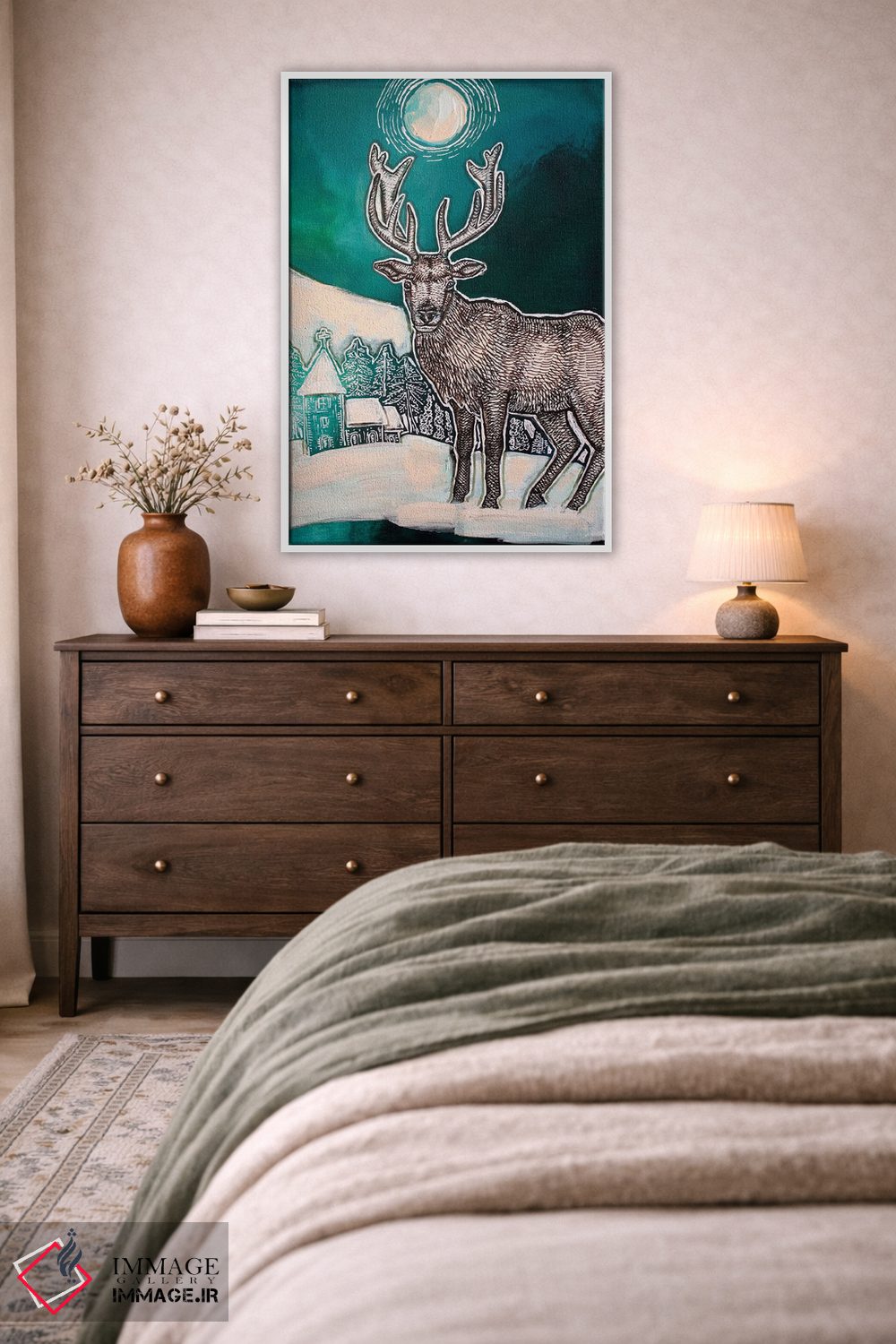 تابلو دکوراتیو زیر ماه انقلاب اثر لینت شلی - D3W