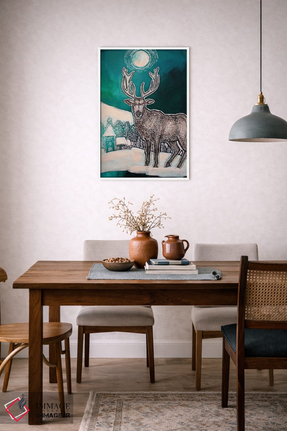 تابلو دکوراتیو زیر ماه انقلاب اثر لینت شلی - D6W