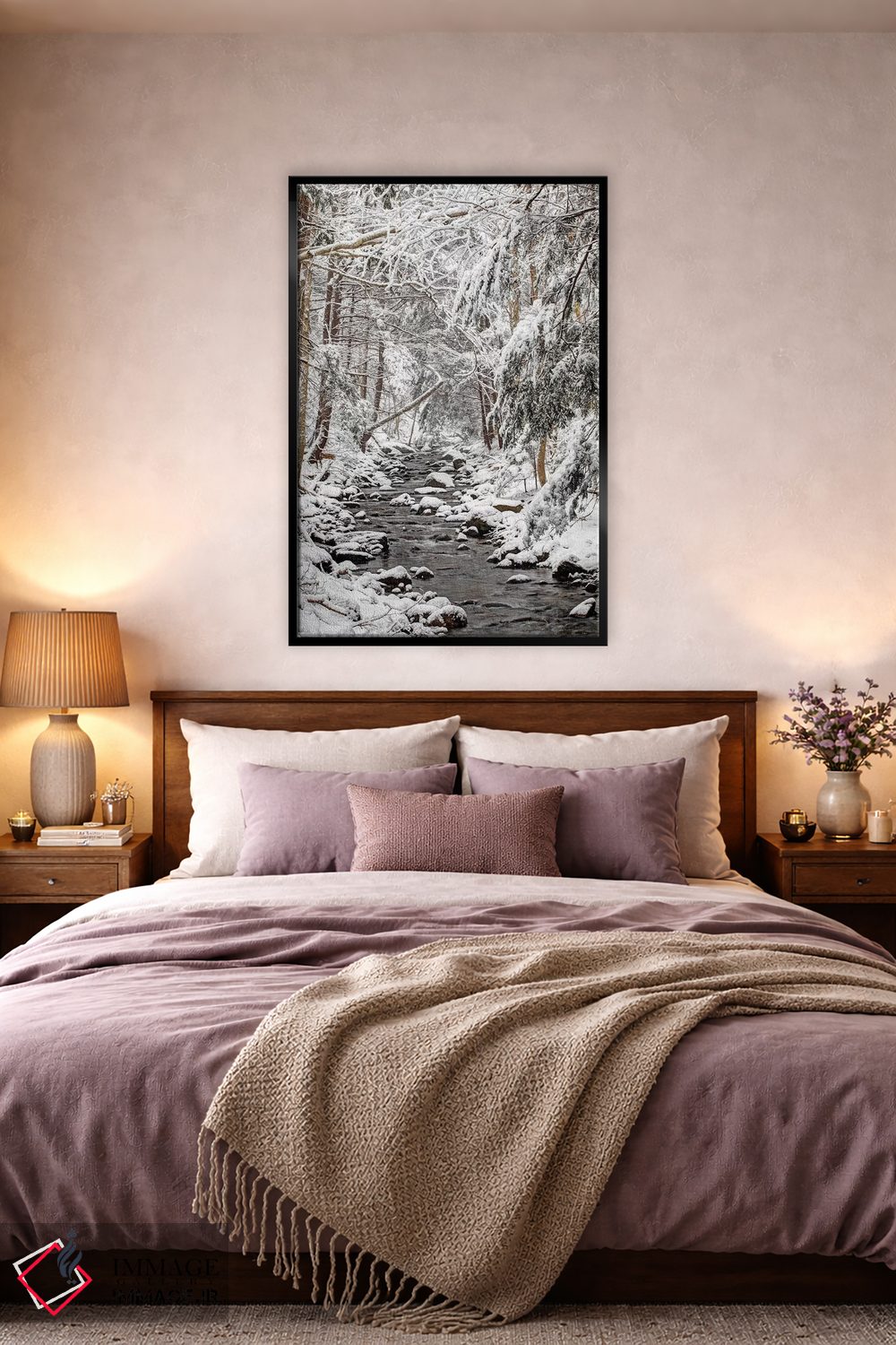 تابلو دکوراتیو جویبار در زمستان، نوا اسکوشیا، کانادا اثر اسکات لزلی - D4B
