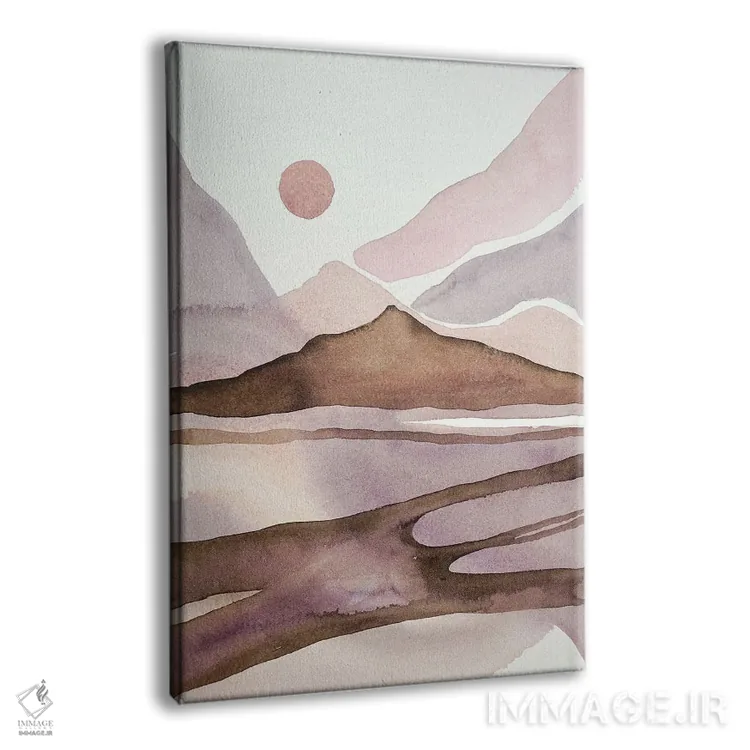 تابلو مینیمال روز داغ کویری اثر لویزا میلیسنت - نمای پرسپکتیو محصول