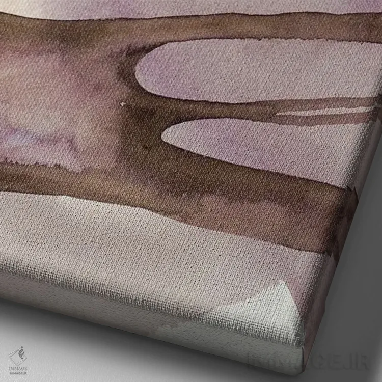 تابلو مینیمال روز داغ کویری اثر لویزا میلیسنت - نمای نزدیک بافت بوم