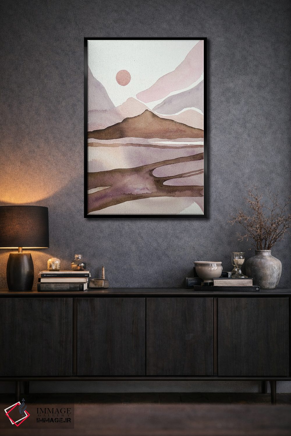 تابلو مینیمال روز داغ کویری اثر لویزا میلیسنت - D2B