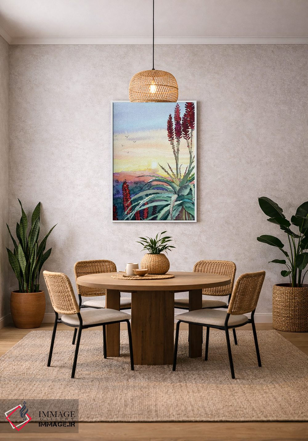 تابلو دکوراتیو غروب توپانگا شماره ۴ اثر لویزا میلیسنت - D3W