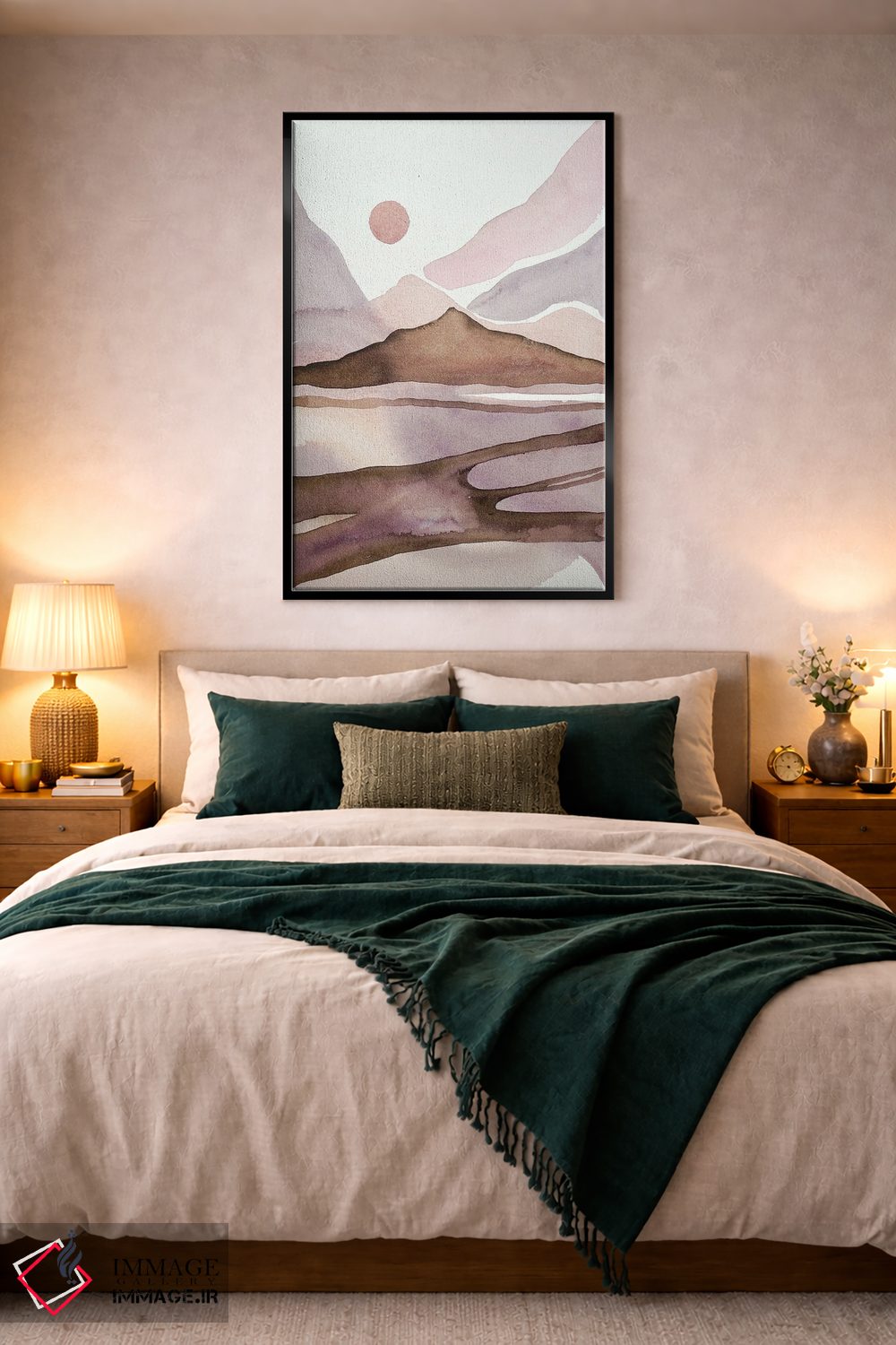 تابلو مینیمال روز داغ کویری اثر لویزا میلیسنت - D4B