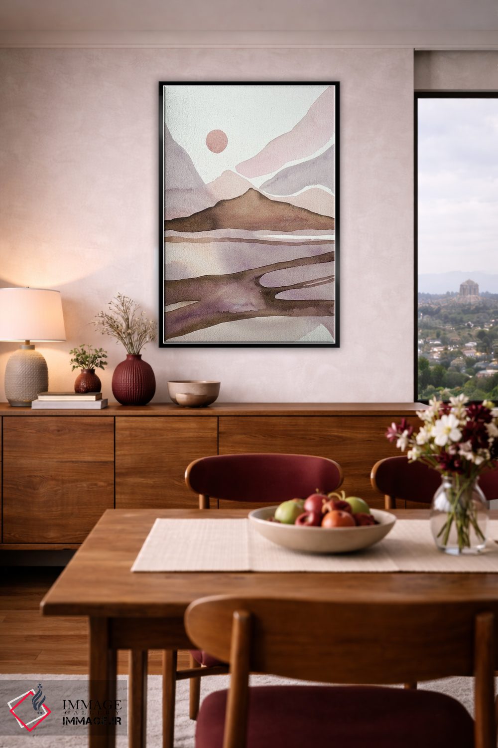 تابلو مینیمال روز داغ کویری اثر لویزا میلیسنت - D5B