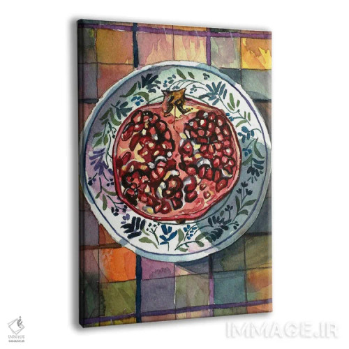 تابلو دکوراتیو لذت انار اثر لویزا میلیسنت - نمای پرسپکتیو محصول