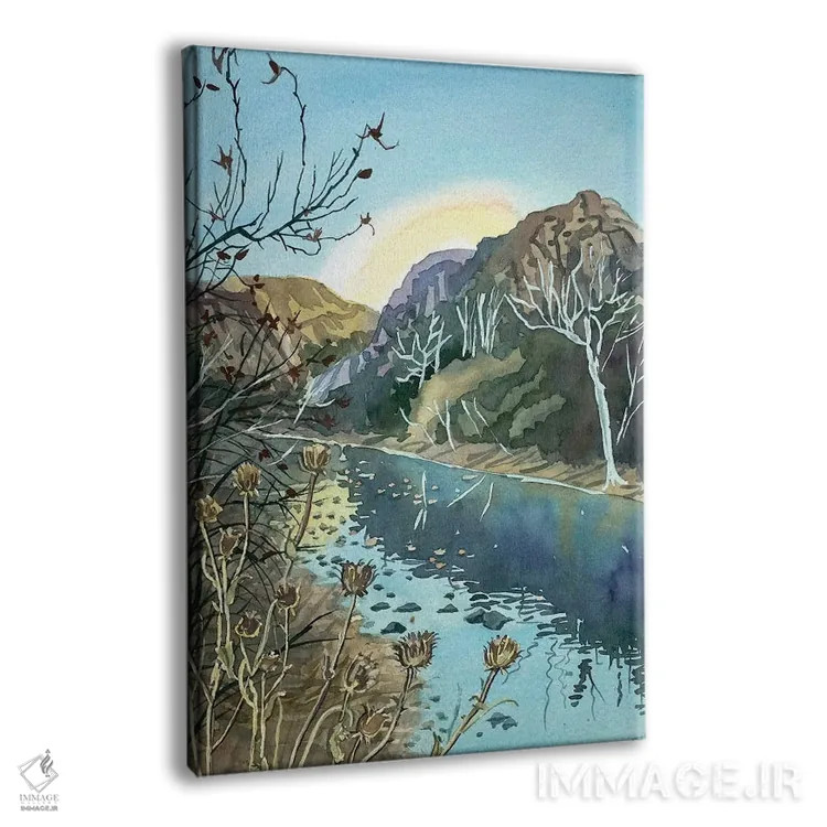تابلو دکوراتیو عصر زمستانی در دره مالیبو اثر لویزا میلیسنت - نمای پرسپکتیو محصول