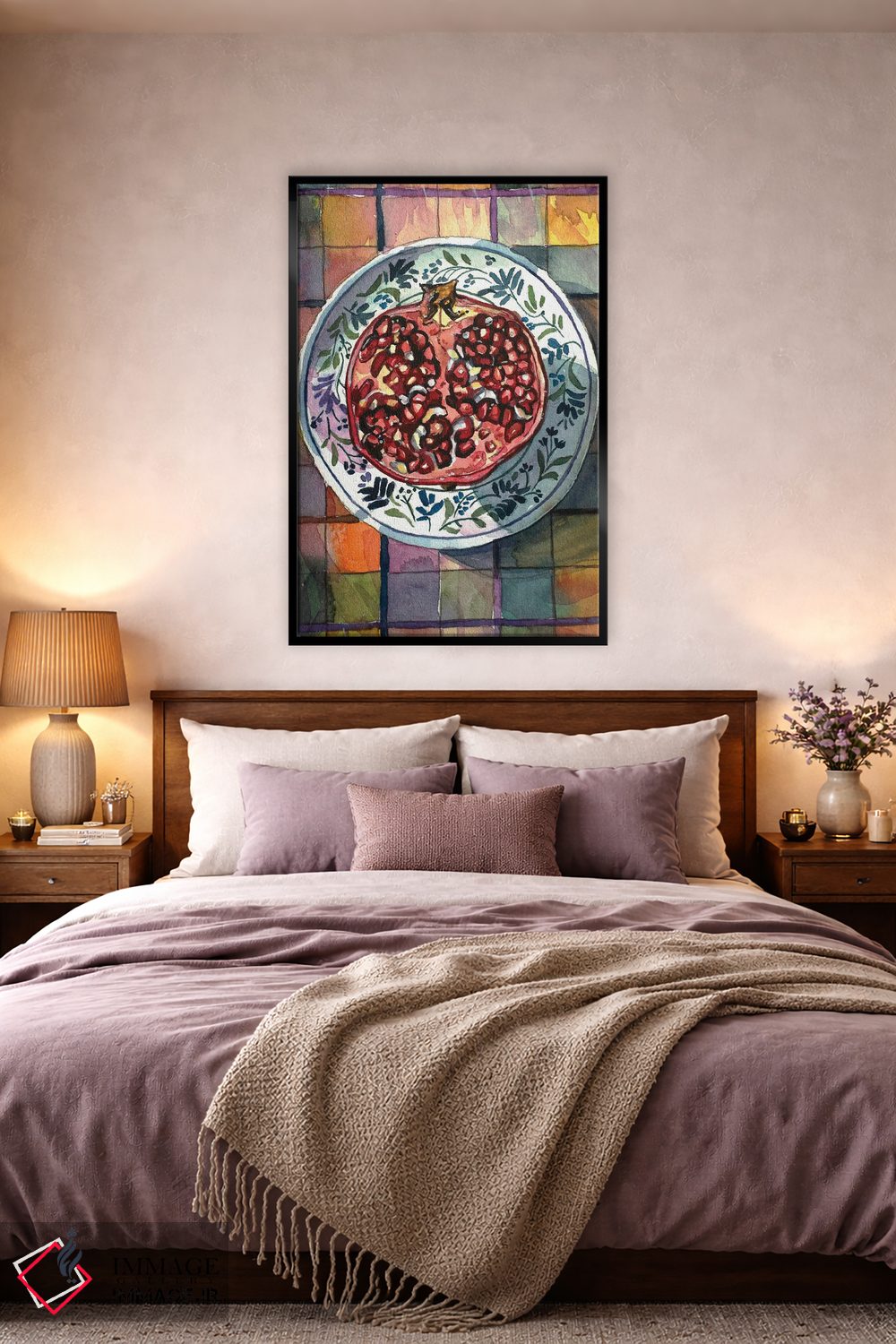 تابلو دکوراتیو لذت انار اثر لویزا میلیسنت - D3B