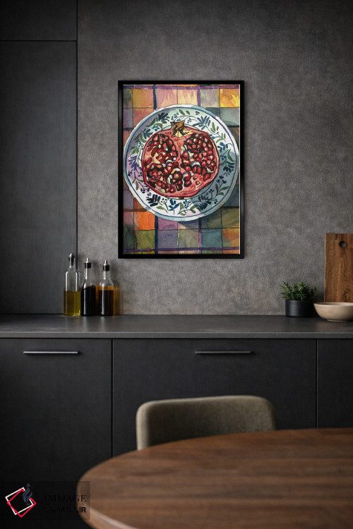 تابلو دکوراتیو لذت انار اثر لویزا میلیسنت - D2B