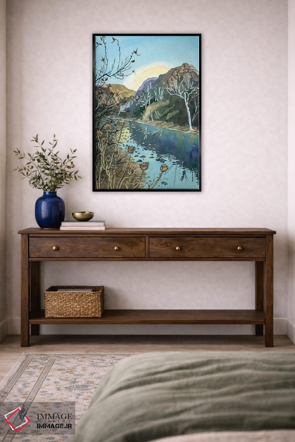 تابلو دکوراتیو عصر زمستانی در دره مالیبو اثر لویزا میلیسنت - D4B