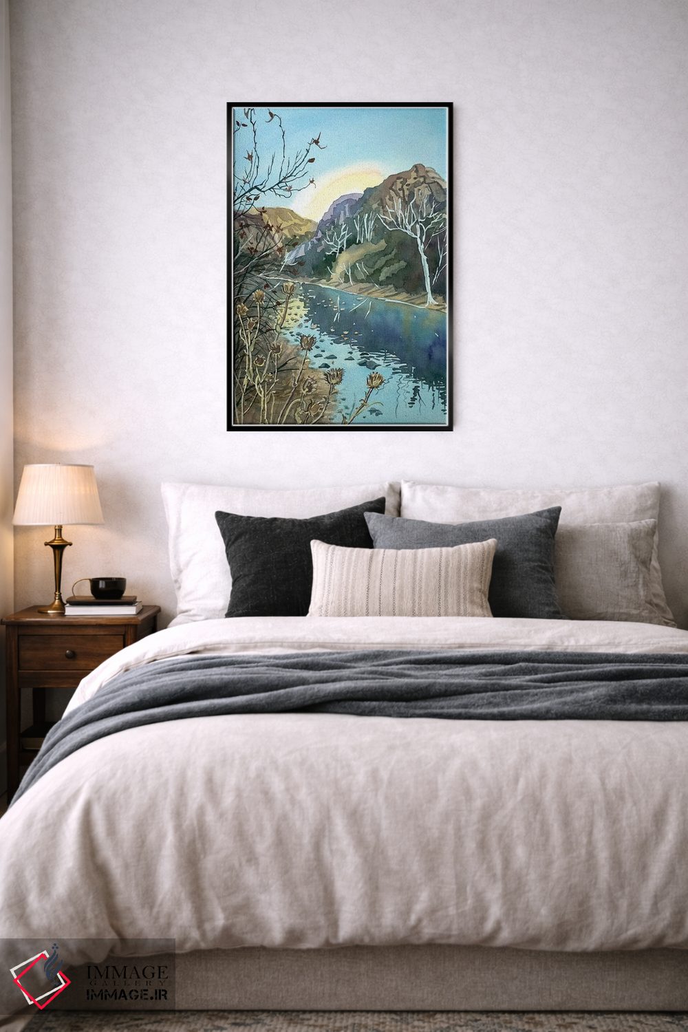 تابلو دکوراتیو عصر زمستانی در دره مالیبو اثر لویزا میلیسنت - D6B