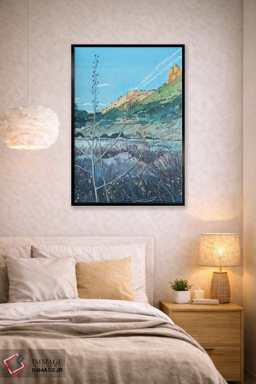 تابلو دکوراتیو علف های نجواگر کنار نهر مالیبو اثر لویزا میلیسنت - D2B