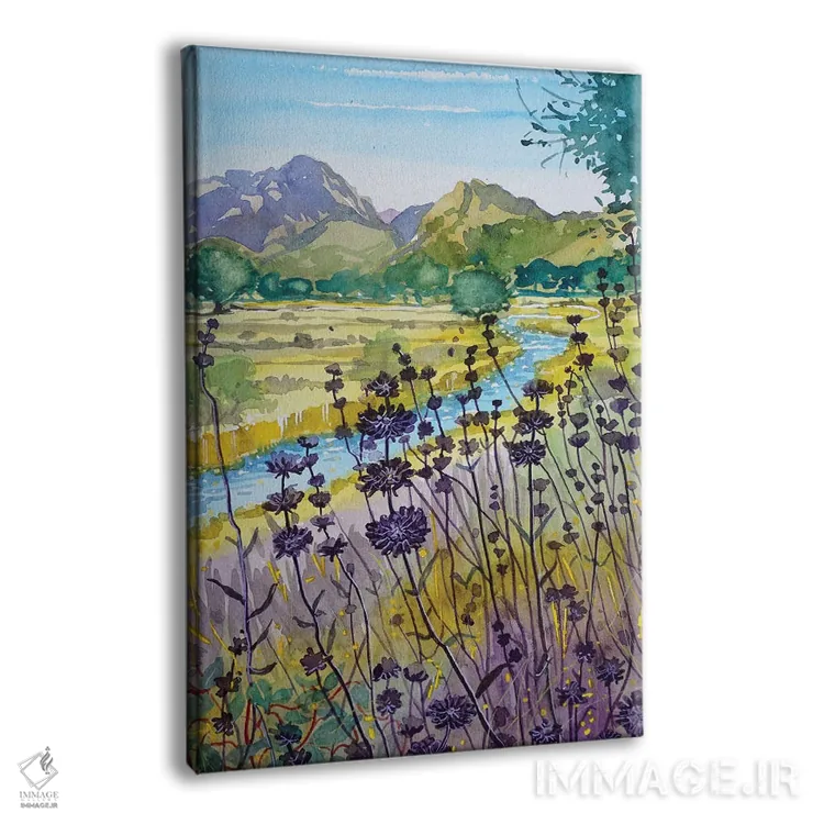 تابلو دکوراتیو عصر گرم نهر مالیبو اثر لویزا میلیسنت - نمای پرسپکتیو محصول