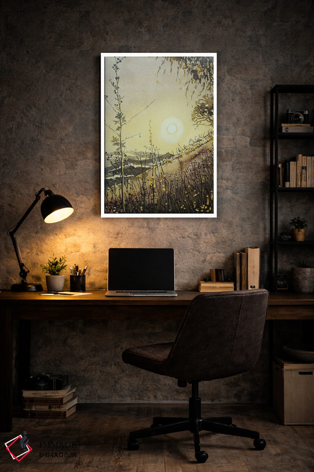 تابلو دکوراتیو درخشش عصرگاهی نهر مالیبو اثر لویزا میلیسنت - D6W