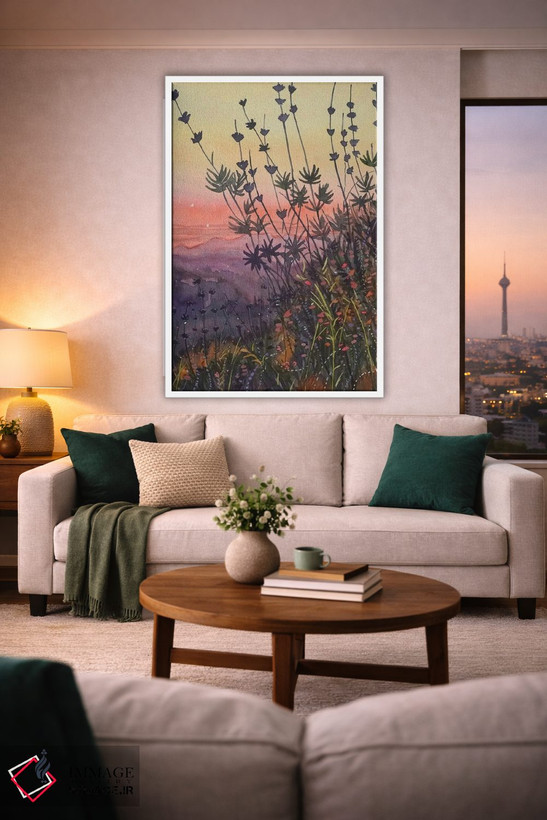 تابلو دکوراتیو غروب گرم توپانگا اثر لویزا میلیسنت - D1W