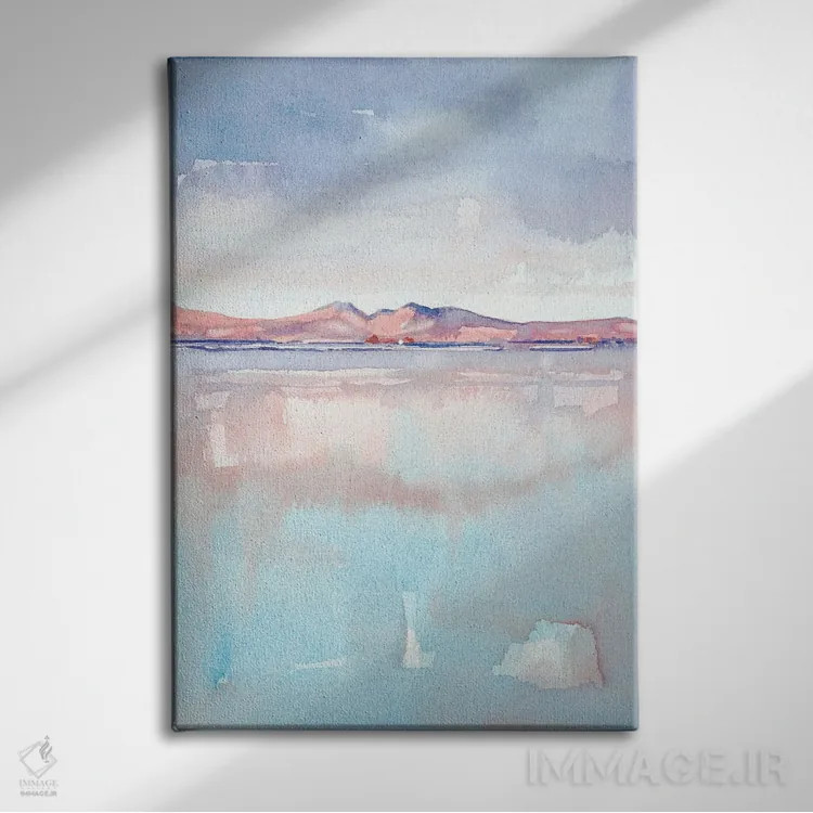 تابلو دکوراتیو جزیره آرن اثر لویزا میلیسنت - نمای روبهرو روی دیوار